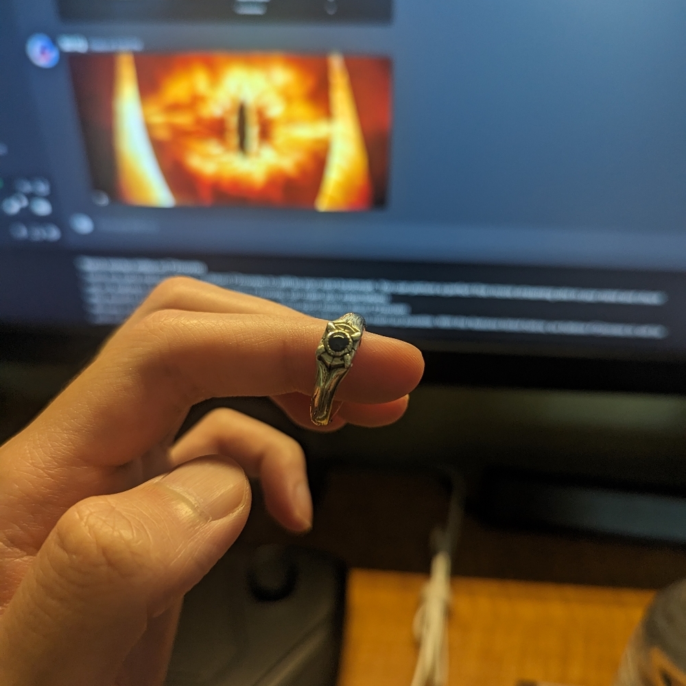 Clocks and colours ring size 9